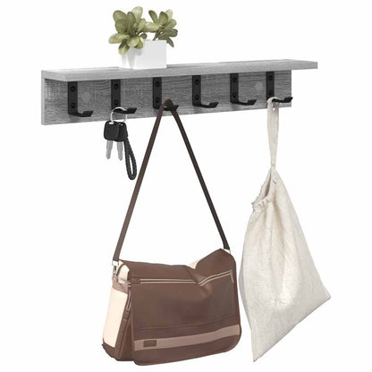 Appendiabiti a muro Grigio Sonoma 60 x 10,5 x 10,5 cm | homemem39