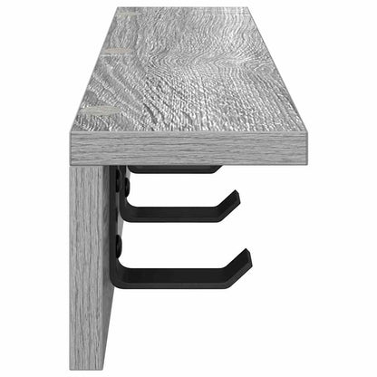 Appendiabiti a muro Grigio Sonoma 60 x 10,5 x 10,5 cm | homemem39