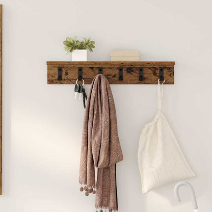 Appendiabiti a muro Legno vecchio 60 x 10,5 x 10,5 cm | homemem39