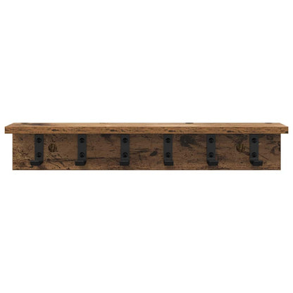 Appendiabiti a muro Legno vecchio 60 x 10,5 x 10,5 cm | homemem39