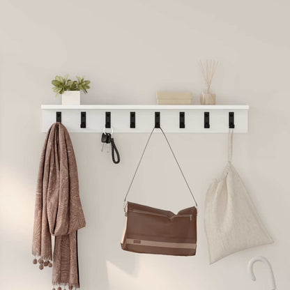 Appendiabiti a muro Bianco 80 x 10,5 x 10,5 cm | homemem39