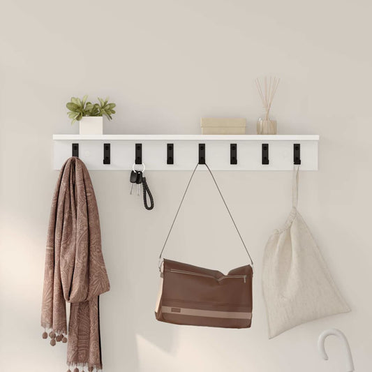 Appendiabiti a muro Bianco 80 x 10,5 x 10,5 cm | homemem39