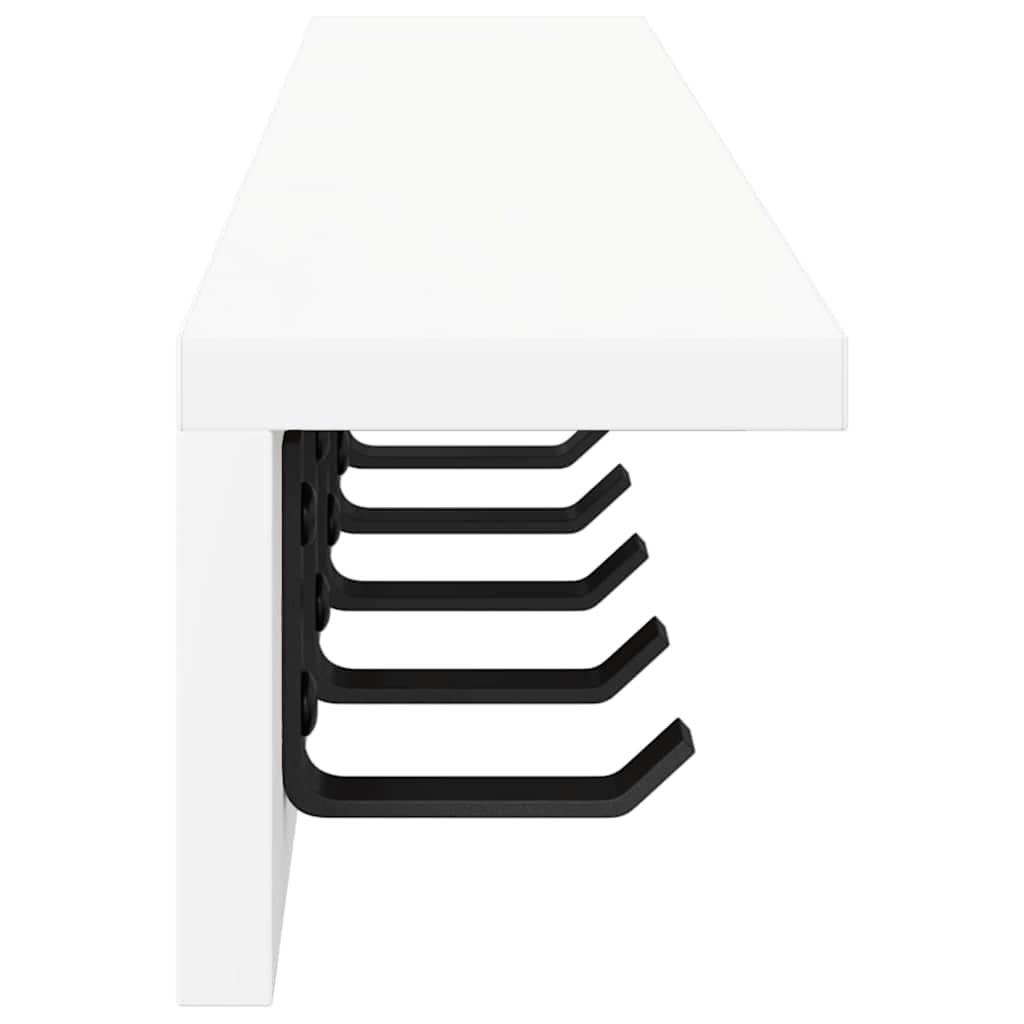 Appendiabiti a muro Bianco 80 x 10,5 x 10,5 cm | homemem39