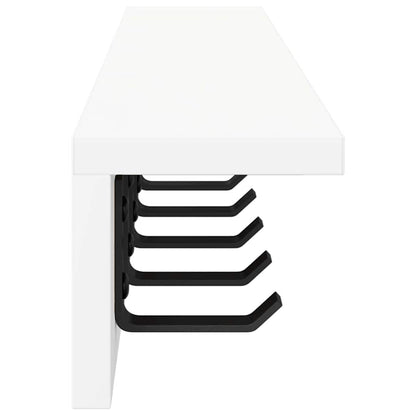 Appendiabiti a muro Bianco 80 x 10,5 x 10,5 cm | homemem39