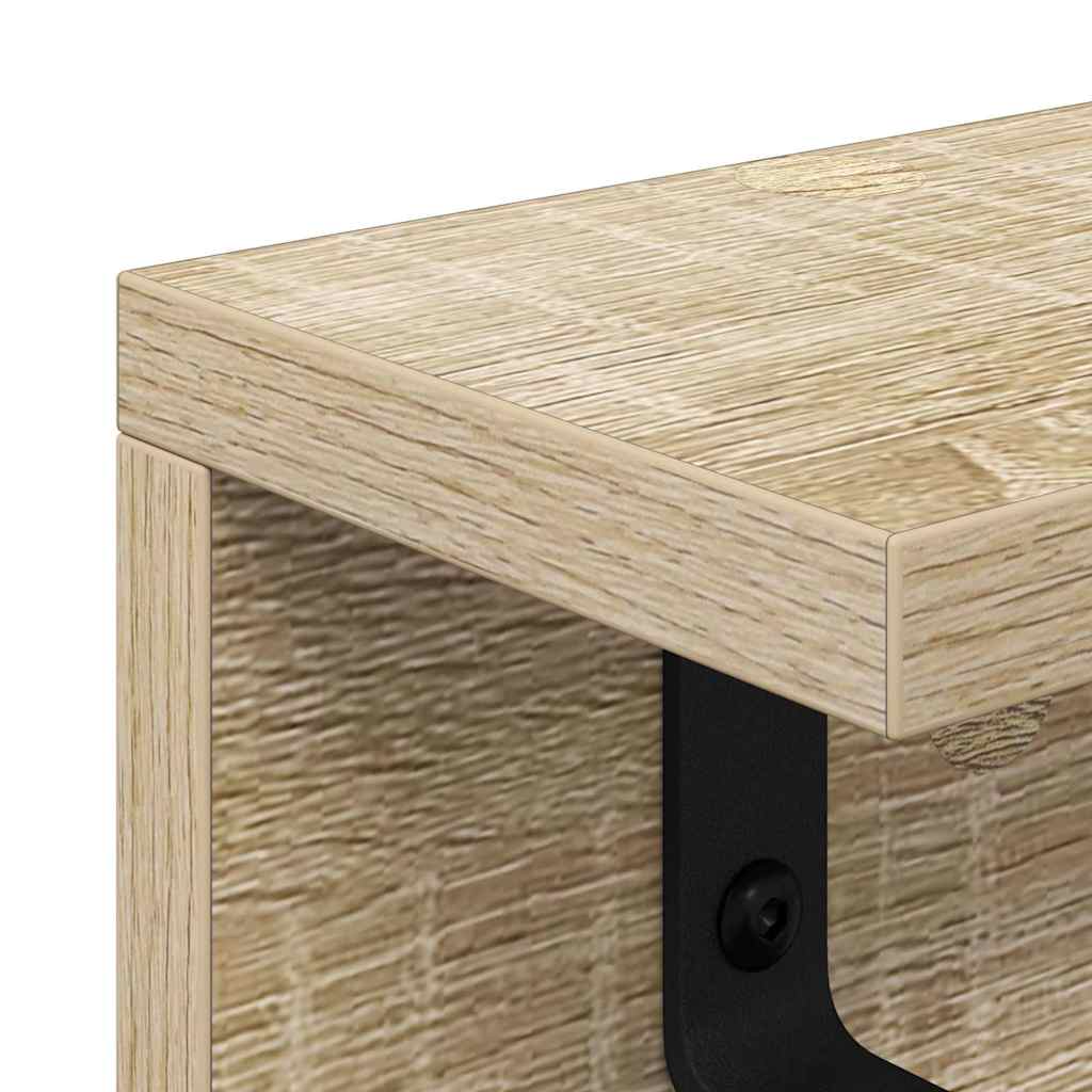 Appendiabiti a muro Rovere Sonoma 80 x 10,5 x 10,5 cm | homemem39