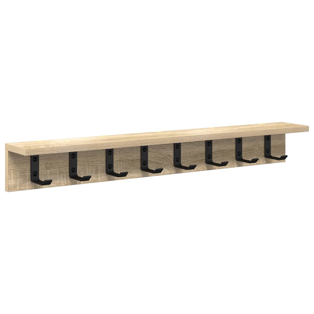 Appendiabiti a muro Rovere Sonoma 80 x 10,5 x 10,5 cm | homemem39