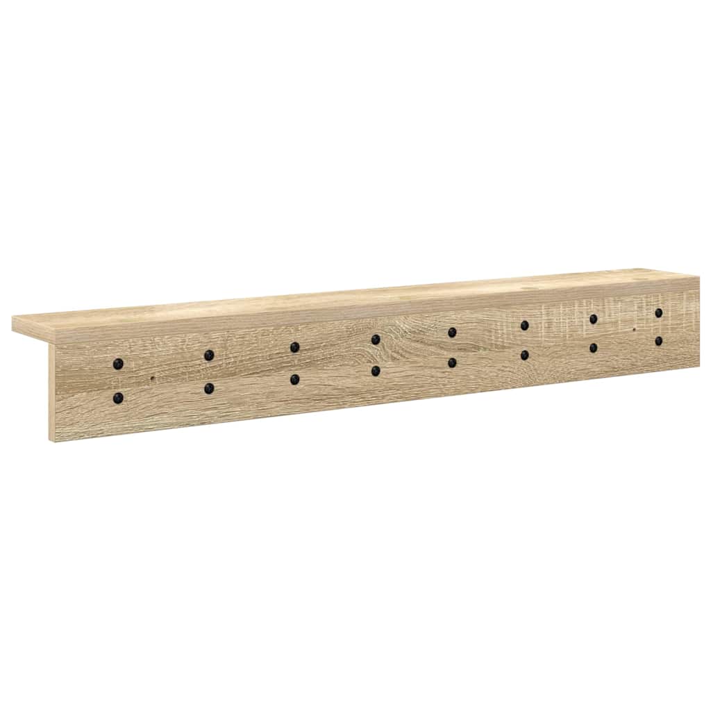 Appendiabiti a muro Rovere Sonoma 80 x 10,5 x 10,5 cm | homemem39