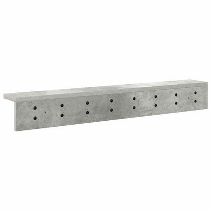 Appendiabiti a muro Grigio cemento 80 x 10,5 x 10,5 cm | homemem39