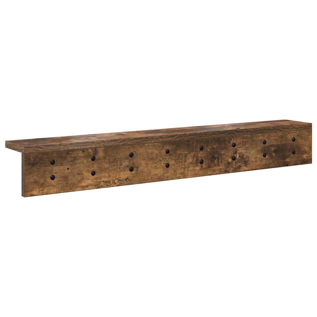 Appendiabiti a muro Rovere fumé 80 x 10,5 x 10,5 cm | homemem39