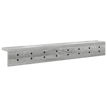 Appendiabiti a muro Grigio Sonoma 80 x 10,5 x 10,5 cm | homemem39