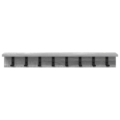 Appendiabiti a muro Grigio Sonoma 80 x 10,5 x 10,5 cm | homemem39