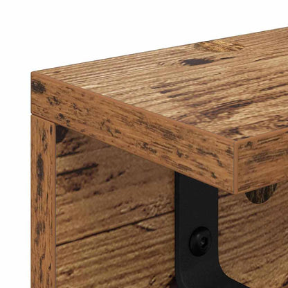Appendiabiti a muro Legno vecchio 80 x 10,5 x 10,5 cm | homemem39