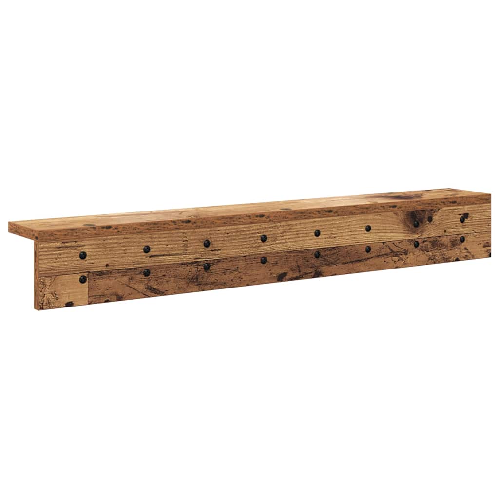 Appendiabiti a muro Legno vecchio 80 x 10,5 x 10,5 cm | homemem39