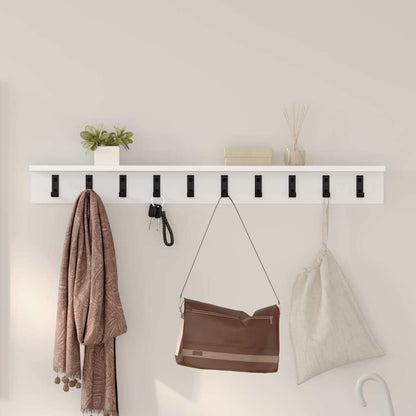 Appendiabiti a muro Bianco 100 x 10,5 x 10,5 cm | homemem39