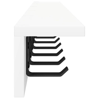 Appendiabiti a muro Bianco 100 x 10,5 x 10,5 cm | homemem39