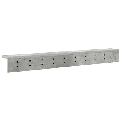 Appendiabiti a muro Grigio cemento 100 x 10,5 x 10,5 cm | homemem39