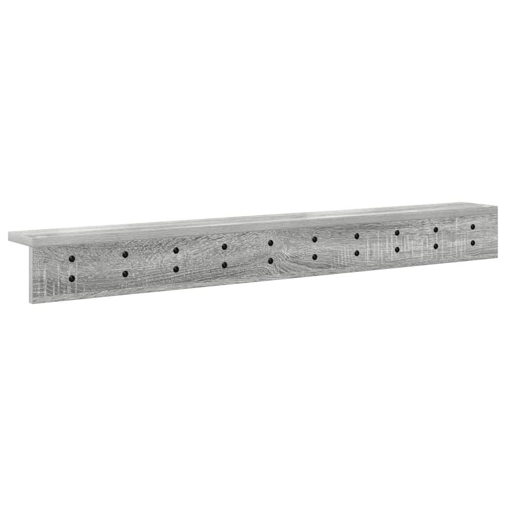 Appendiabiti a muro Grigio Sonoma 100 x 10,5 x 10,5 cm | homemem39