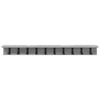 Appendiabiti a muro Grigio Sonoma 100 x 10,5 x 10,5 cm | homemem39