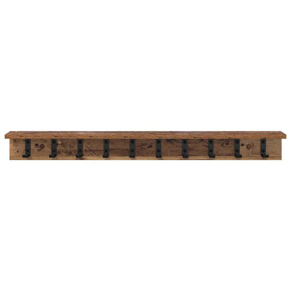 Appendiabiti a muro Legno vecchio 100 x 10,5 x 10,5 cm | homemem39