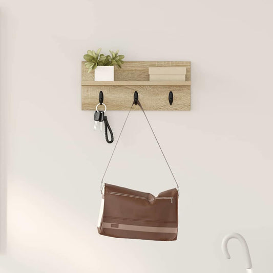 Appendiabiti a muro Rovere Sonoma 40 x 10,5 x 18 cm