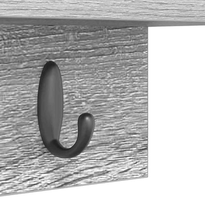 Appendiabiti a muro Grigio Sonoma 40 x 10,5 x 18 cm