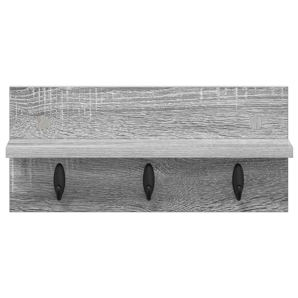 Appendiabiti a muro Grigio Sonoma 40 x 10,5 x 18 cm