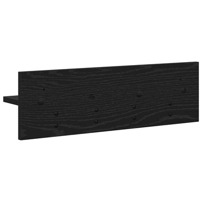 Appendiabiti a muro Rovere Nero 60 x 10,5 x 18 cm | homemem39