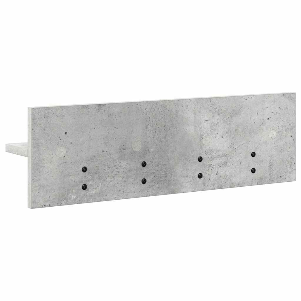 Appendiabiti a muro Grigio cemento 60 x 10,5 x 18 cm | homemem39