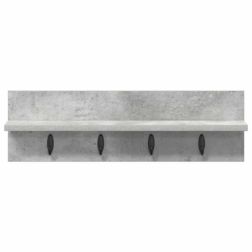 Appendiabiti a muro Grigio cemento 60 x 10,5 x 18 cm | homemem39