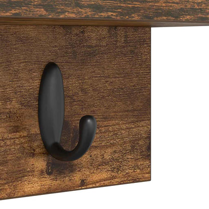 Appendiabiti a muro Rovere fumé 60 x 10,5 x 18 cm | homemem39