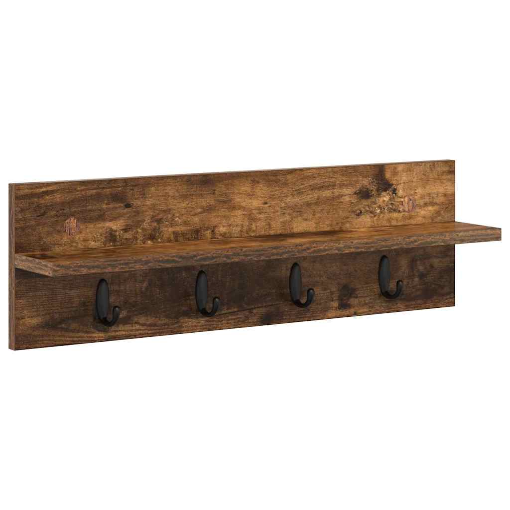 Appendiabiti a muro Rovere fumé 60 x 10,5 x 18 cm | homemem39