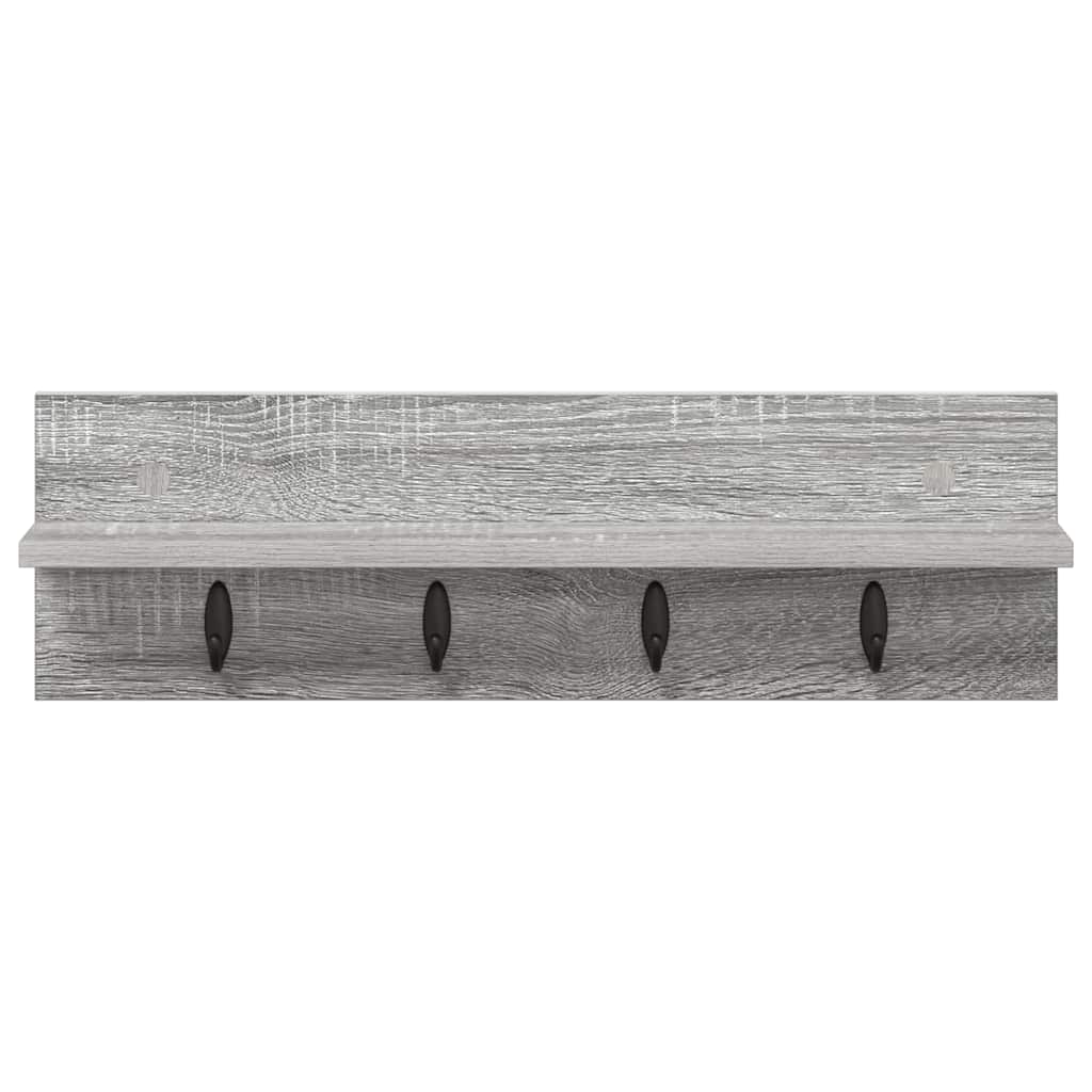 Appendiabiti a muro Grigio Sonoma 60 x 10,5 x 18 cm | homemem39
