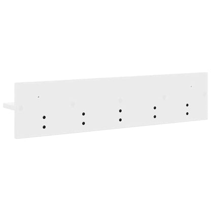 Appendiabiti a muro Bianco 80 x 10,5 x 18 cm Legno multistrato | homemem39