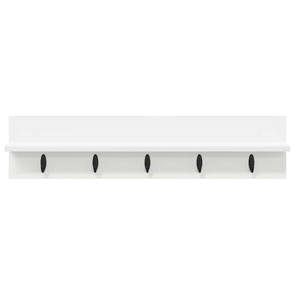 Appendiabiti a muro Bianco 80 x 10,5 x 18 cm Legno multistrato | homemem39