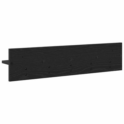 Appendiabiti a muro Rovere Nero 80 x 10,5 x 18 cm | homemem39