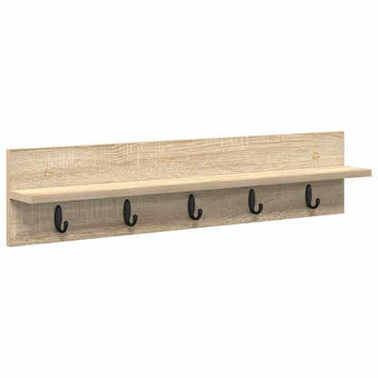 Appendiabiti a muro Rovere Sonoma 80 x 10,5 x 18 cm | homemem39