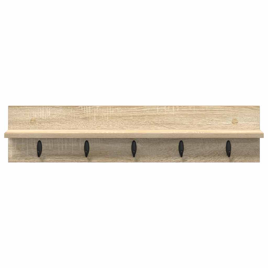 Appendiabiti a muro Rovere Sonoma 80 x 10,5 x 18 cm | homemem39