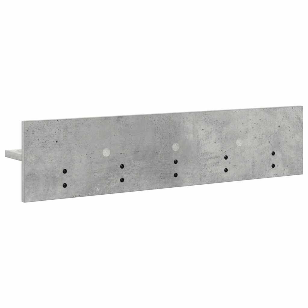 Appendiabiti a muro Grigio cemento 80 x 10,5 x 18 cm | homemem39