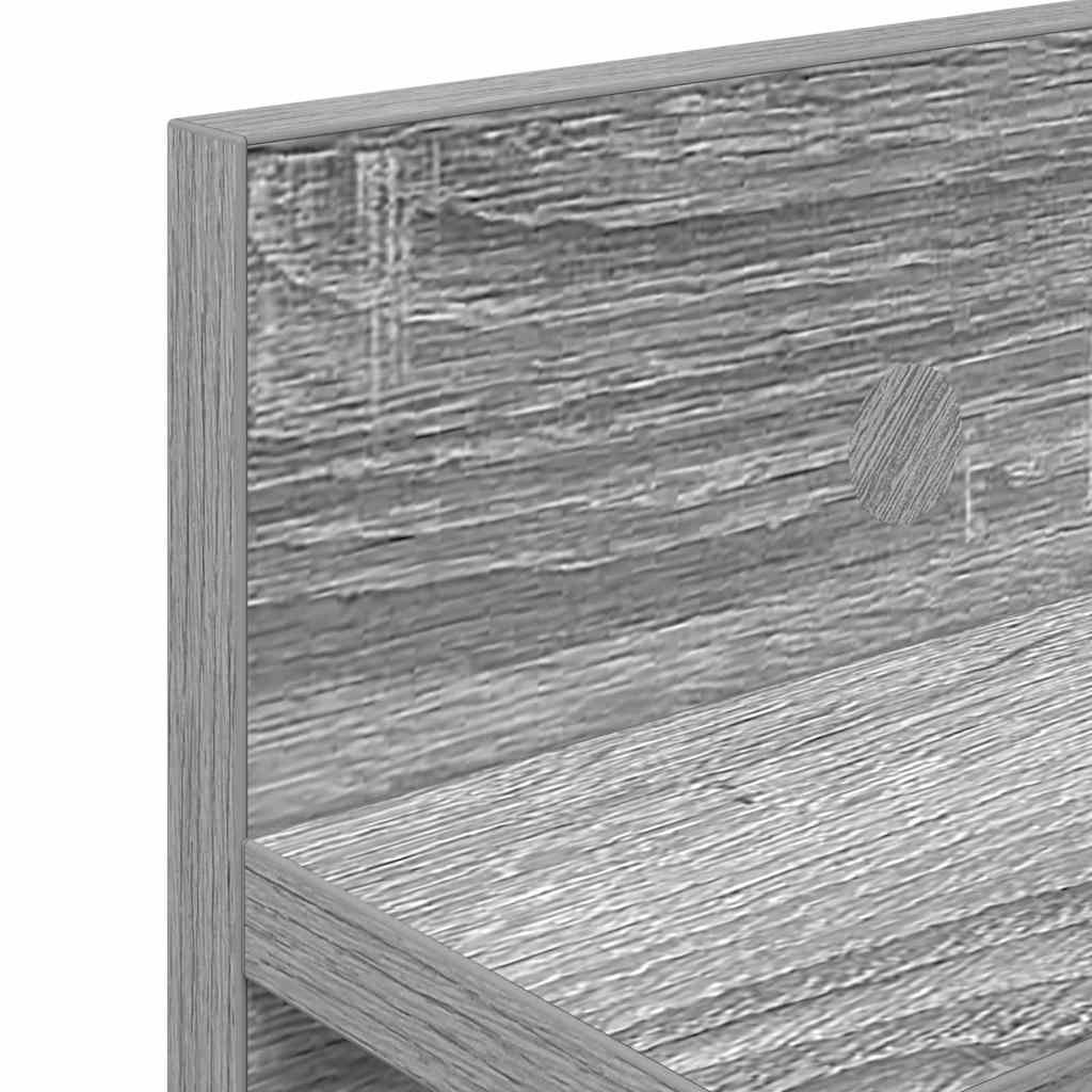 Appendiabiti a muro Grigio Sonoma 80 x 10,5 x 18 cm