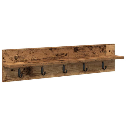 Appendiabiti a muro Legno vecchio 80 x 10,5 x 18 cm | homemem39
