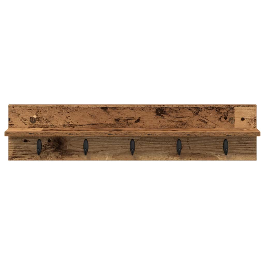 Appendiabiti a muro Legno vecchio 80 x 10,5 x 18 cm | homemem39