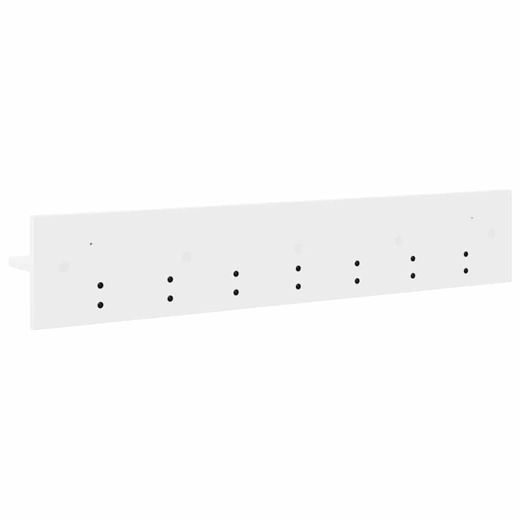 Appendiabiti a muro Bianco 100 x 10,5 x 18 cm Legno multistrato | homemem39