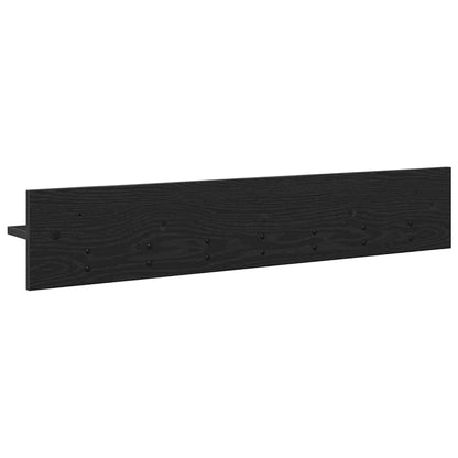 Appendiabiti a muro Rovere Nero 100 x 10,5 x 18 cm | homemem39