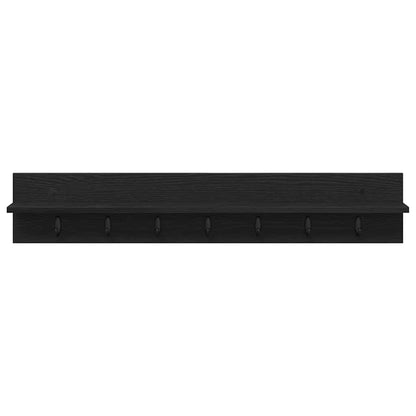 Appendiabiti a muro Rovere Nero 100 x 10,5 x 18 cm | homemem39