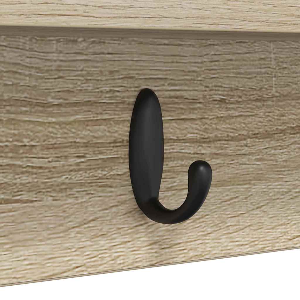 Appendiabiti a muro Rovere Sonoma 100 x 10,5 x 18 cm | homemem39