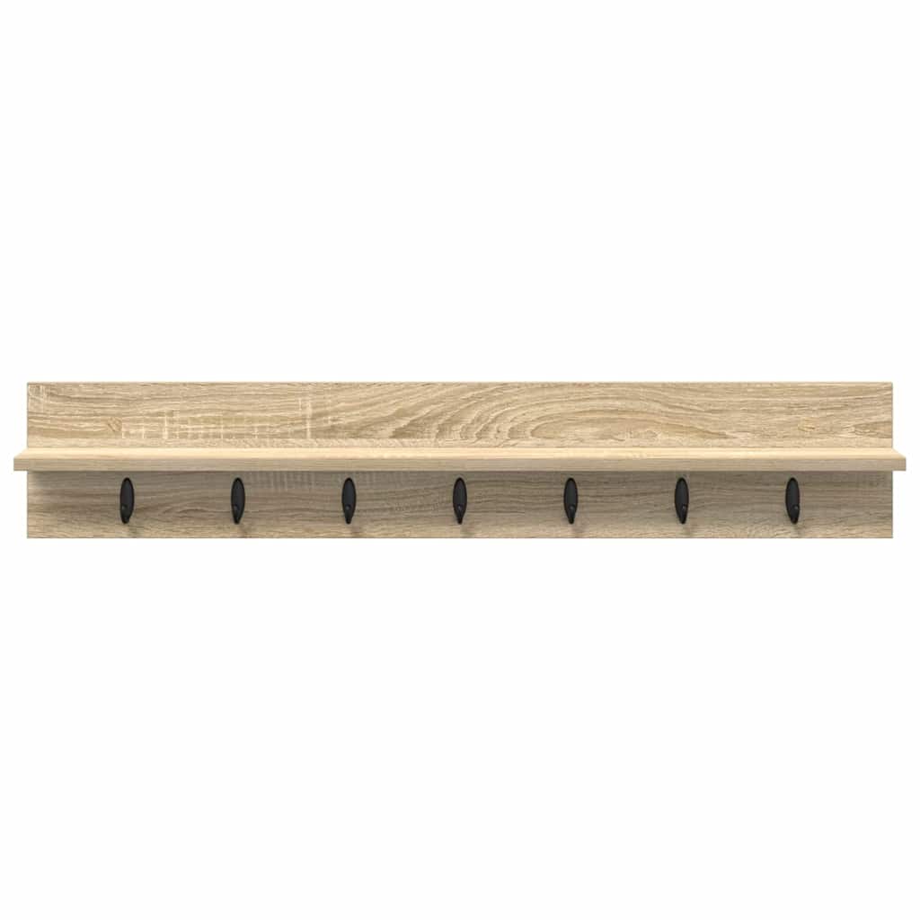 Appendiabiti a muro Rovere Sonoma 100 x 10,5 x 18 cm | homemem39
