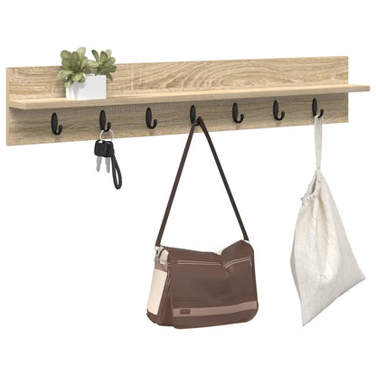 Appendiabiti a muro Rovere Sonoma 100 x 10,5 x 18 cm | homemem39