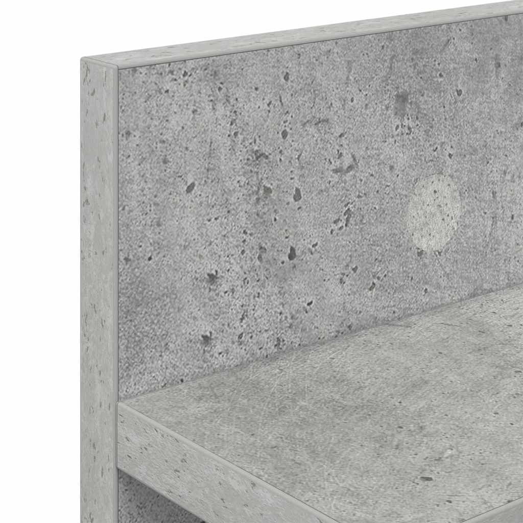 Appendiabiti a muro Grigio cemento 100 x 10,5 x 18 cm | homemem39
