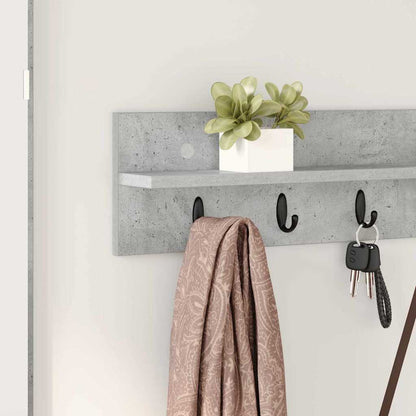 Appendiabiti a muro Grigio cemento 100 x 10,5 x 18 cm | homemem39