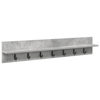 Appendiabiti a muro Grigio cemento 100 x 10,5 x 18 cm | homemem39